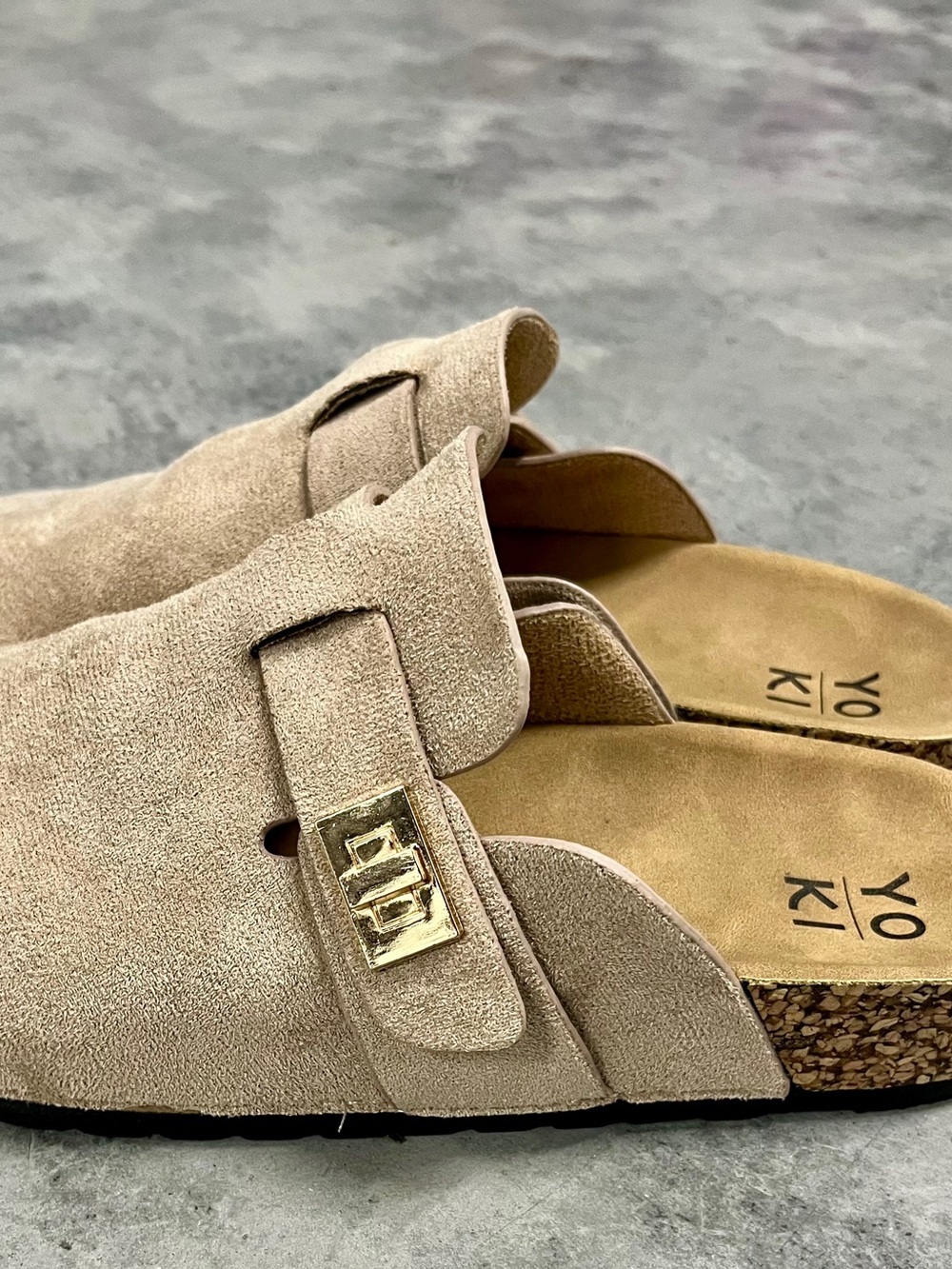 suede clog slides - Picture 6 of 7
